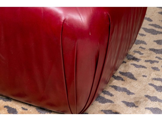 Fine Hancock & Moore Leather Ottoman