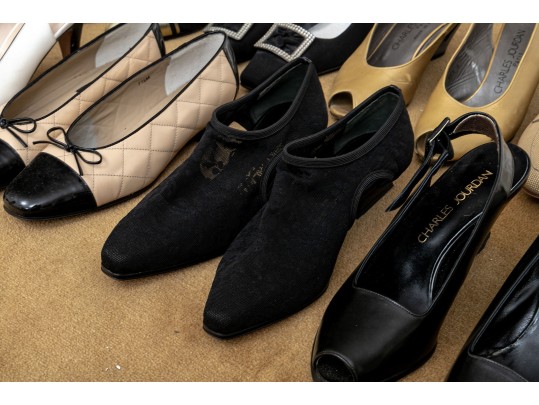 Group Of 12 Pair Of Designer Used And New Shoes - Size 7 1/2 - 8