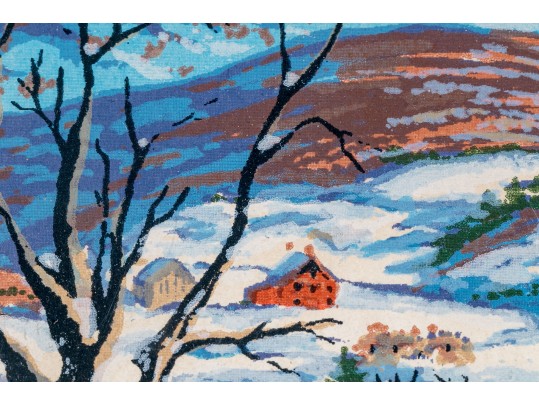 Harry Shokler (Am., 1896-1978) Two Framed Serigraphs, VT Winter Landscapes