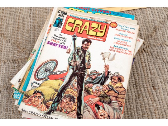 Massive Collection Of Vintage Mad Magazine Comic Books, In Excess Of 80 Magazines