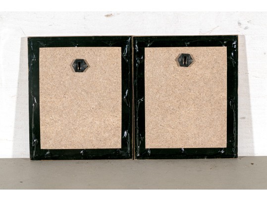 Two Gilt Framed India Painted And Gilt Figural Artworks