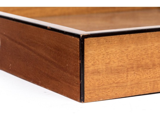 Williams Sonoma Home Harlequin Inlaid Bar Tray On Stand 