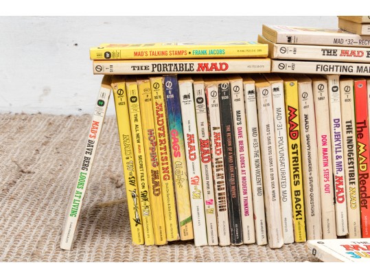 Collection Of Vintage Mad Paperbooks, Approximately 80