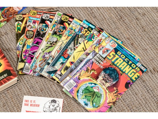 Large Lot Of Vintage Marvel Magazines, Approximately 55 Plus
