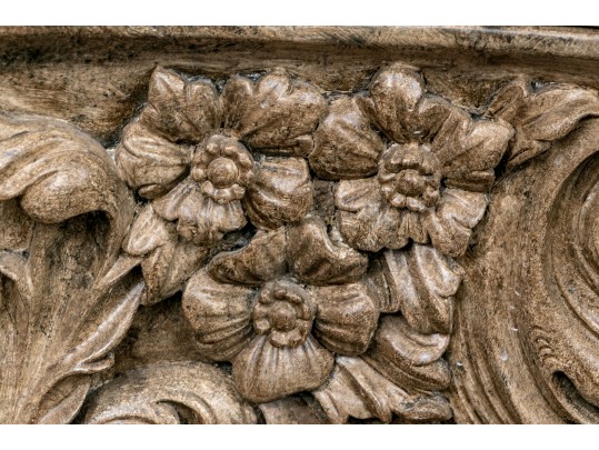 Vintage French Baroque Style Console Table 