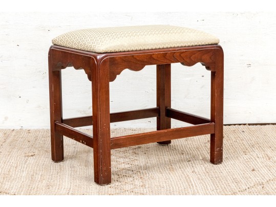 Vintage Chippindale Style Carved Cherry Bench
