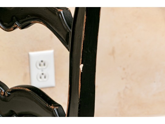 Set Of Six Vintage French Country Style Dining Chairs 