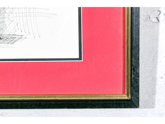 Bernard Buffet (France, 1928-1999) 1953 Black And White Lithograph, Rooster