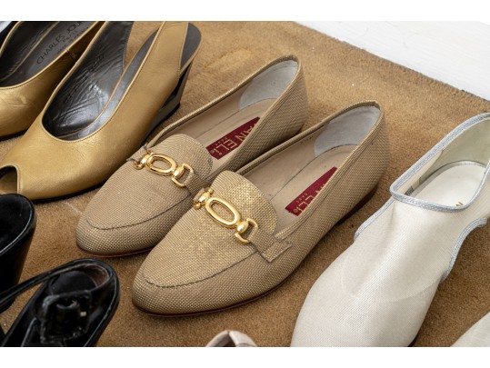 Group Of 12 Pair Of Designer Used And New Shoes - Size 7 1/2 - 8