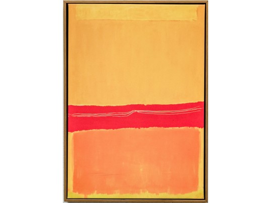 Giclee On Canvas, Color Block Composition In The Manner Of Mark Rothko