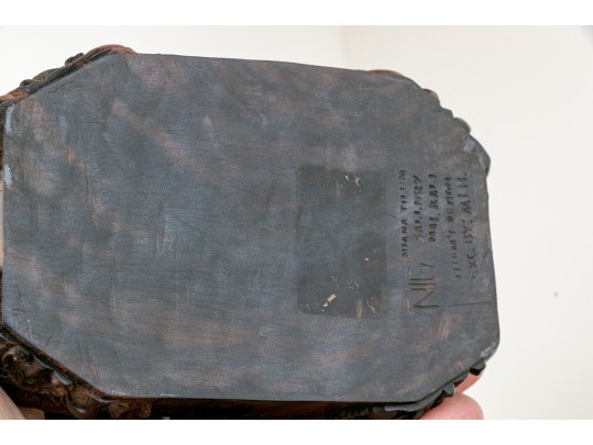 Balinese Carved Wood Winged Lion Sculpture