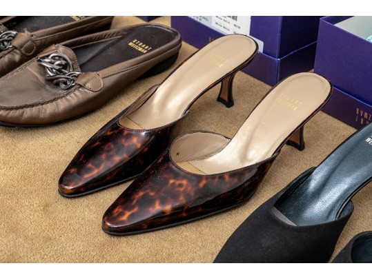 Group Of 11 Pair Of Stuart Weitzman Designer Women's Pre-Owned Footwear - Size 7 1/2 & 8