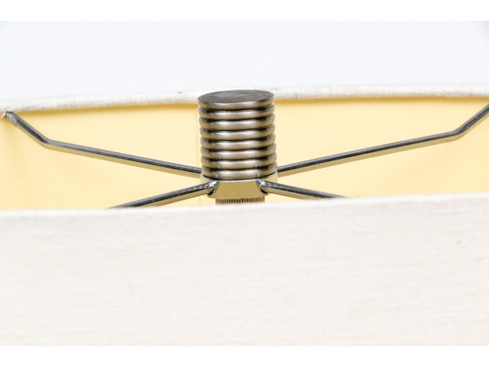 Contemporary Glass Twin Light Table Lamp