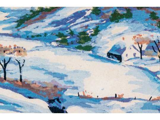 Harry Shokler (Am., 1896-1978) Two Framed Serigraphs, VT Winter Landscapes