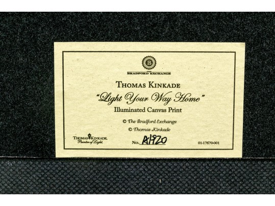 The Bradford Exchange, Thomas Kinkade Illuminated Canvas Print, 