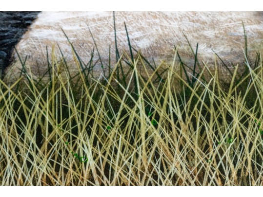 Signed Painting On Board, Duck In A Landscape