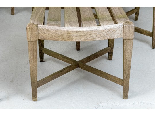 Set Of 8 Sutherland Outdoor Teak Dining Chairs