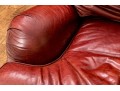 Quality Restoration Hardware Oxblood Leather Sectional