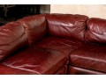 Quality Restoration Hardware Oxblood Leather Sectional