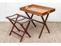 Williams Sonoma Home Harlequin Inlaid Bar Tray On Stand 