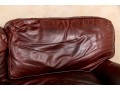 Quality Restoration Hardware Oxblood Leather Sectional