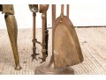 Antique English Lot Of Fireplace Accessories
