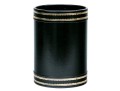 Scully & Scully Tooled Leather Covered Waste Bin By Duk-It