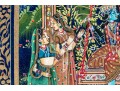 Two Gilt Framed India Painted And Gilt Figural Artworks