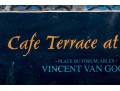 Framed Vintage Van Gogh Kroller-Muller Museum Poster, Cafe Terrace At Night