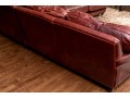 Quality Restoration Hardware Oxblood Leather Sectional