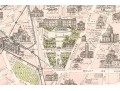 Vintage Parisian Map With Monuments