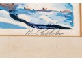 Harry Shokler (Am., 1896-1978) Two Framed Serigraphs, VT Winter Landscapes
