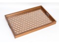Williams Sonoma Home Harlequin Inlaid Bar Tray On Stand 