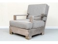  Heavy & Solid Sutherland Teak Armchair With Custom Cushions & Ottoman