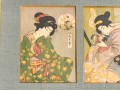 Two Framed Vintage 1920's Japanese Book-covers Professionally Matted And Framed 