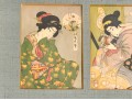 Two Framed Vintage 1920's Japanese Book-covers Professionally Matted And Framed 