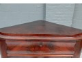 Mahogany American Empire Corner Cabinet