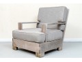  Heavy & Solid Sutherland Teak Armchair With Custom Cushions & Ottoman