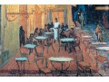 Framed Vintage Van Gogh Kroller-Muller Museum Poster, Cafe Terrace At Night