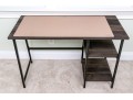 Nordik By Design Wood And Leather Desk And Leather Chair