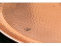 Hammered Copper Over Stainless Oval Tray