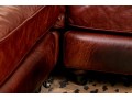 Quality Restoration Hardware Oxblood Leather Sectional