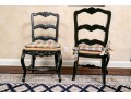 Set Of Six Vintage French Country Style Dining Chairs 