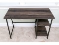 Nordik By Design Wood And Leather Desk And Leather Chair