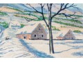 Harry Shokler (Am., 1896-1978) Two Framed Serigraphs, VT Winter Landscapes