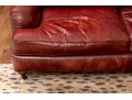 Quality Restoration Hardware Oxblood Leather Sectional
