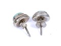 Simple Sterling Silver Turquoise Stud Earrings