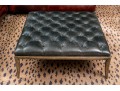 Vintage Leather Topped Bench By Spectra Home