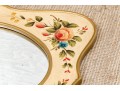 Vintage Paint Decorated Wood Mirror