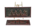 Two Vintage Chinese Carved Wood Plaques